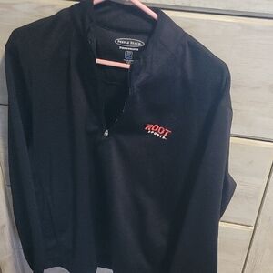 Pebble Beach Black Pullover with Red Logo